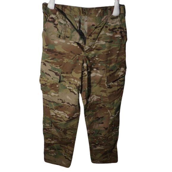 ARMY CARGO COMBAT PANTS SIZE MED 34 LENTH UNISEX FR AND INSECT REPELLENT APPAREL - Picture 1 of 4